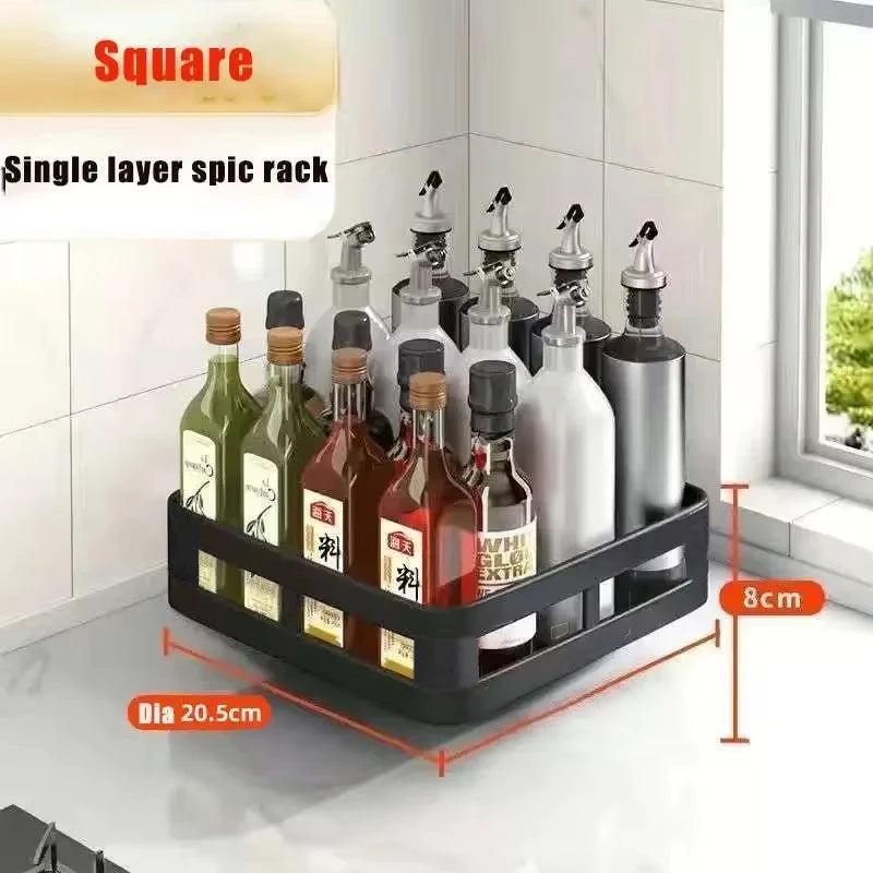 Organizador Giratorio de Cocina 360º - Especiero y Almacenaje Rotatorio Multiusos