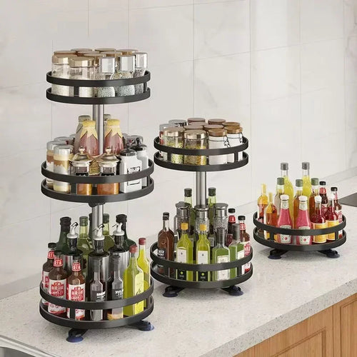 Organizador Giratorio de Cocina 360º - Especiero y Almacenaje Rotatorio Multiusos