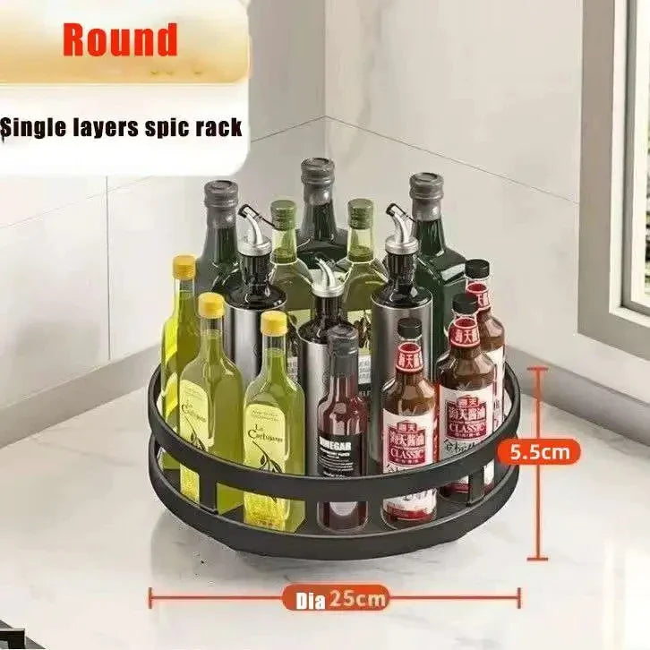 Organizador Giratorio de Cocina 360º - Especiero y Almacenaje Rotatorio Multiusos